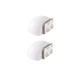 Inspire Adhesiv Door Stopper Half Moon Magnetic, White, 2.6X3.8Cm, 2 Pcs